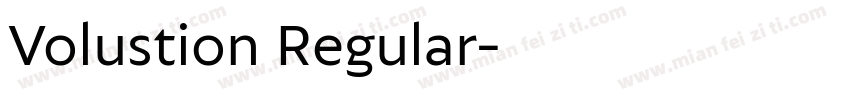 Volustion Regular字体转换